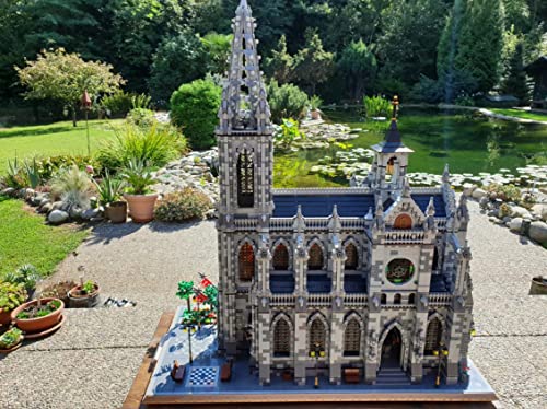 TIOL Epischen Gotische Kathedrale Bausteine Modell, MOC-29962 Architektur Groß Gebäude Modellbausatz 22007… – Bild 5