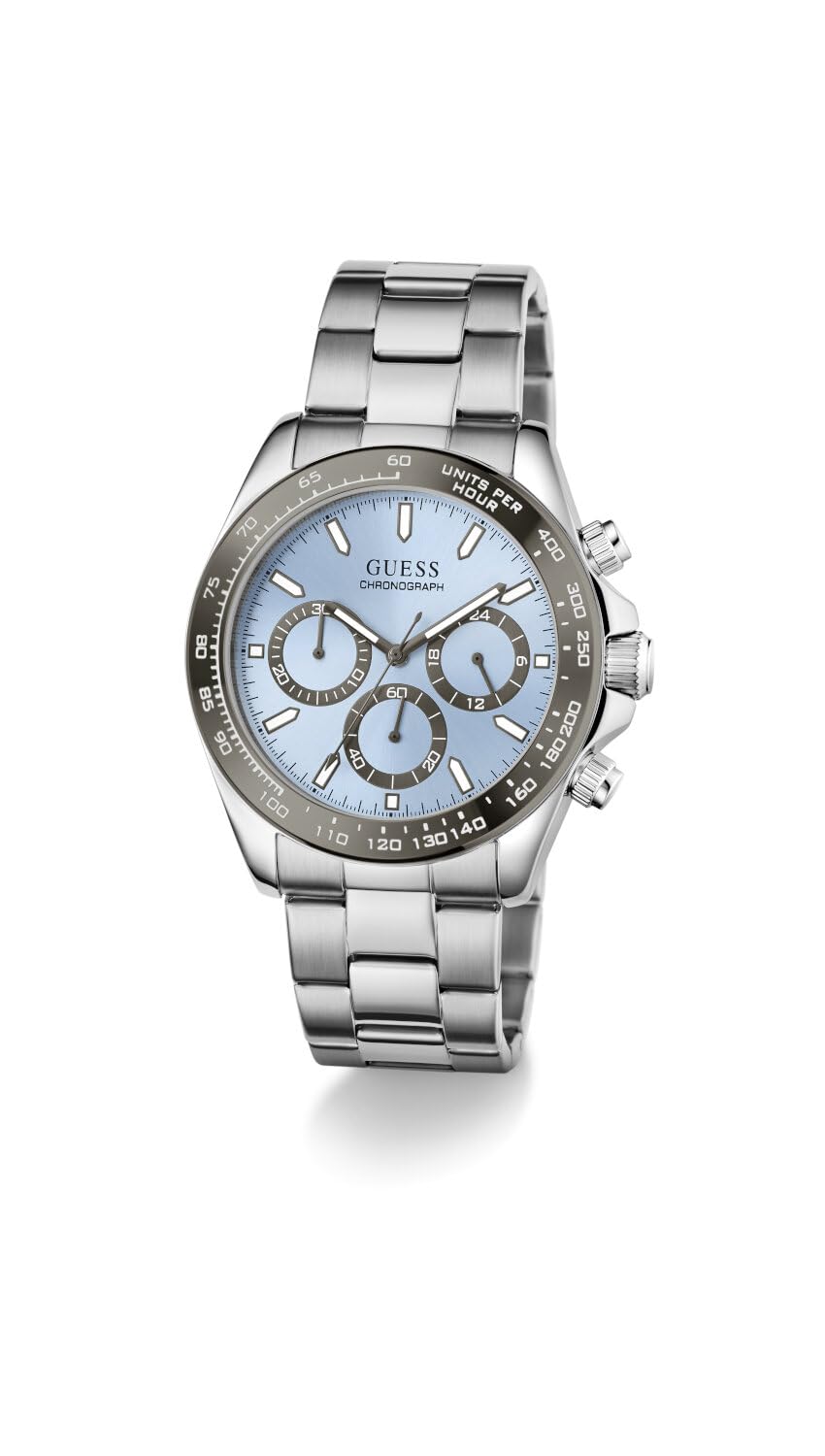 GUESS Herren Uhr Armbanduhr Arthur Edelstahl
