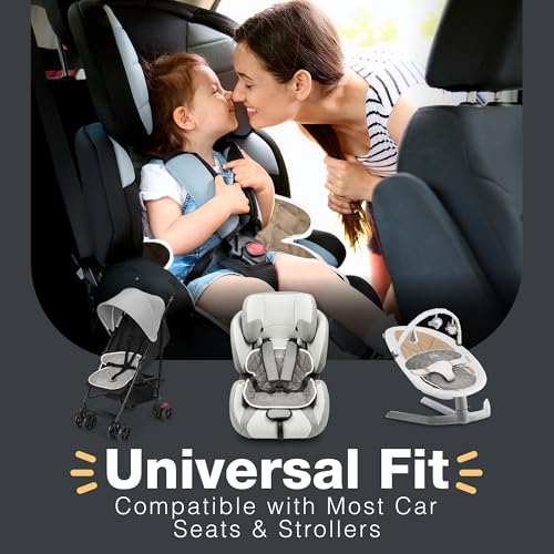 Image of Bear and Care - Potty Training Car Seat Protector - Waterproof Car Seat Liner - Piddle Pads for Stroller, Toddlers & Baby Carseat - Travel-Friendly Washable Liner Mat for Spills Leak (Gray, Pack of 2)