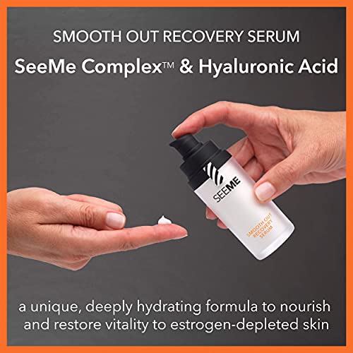Seeme Beauty Facial Serum For Mature Skin - Smooth Recovery Beauty Serum, Anti Wrinkles & Fine Lines With Niacinamide, Hyaluronic Acid, Artichoke, Turmeric – No Parabens (1Oz) #TOP3