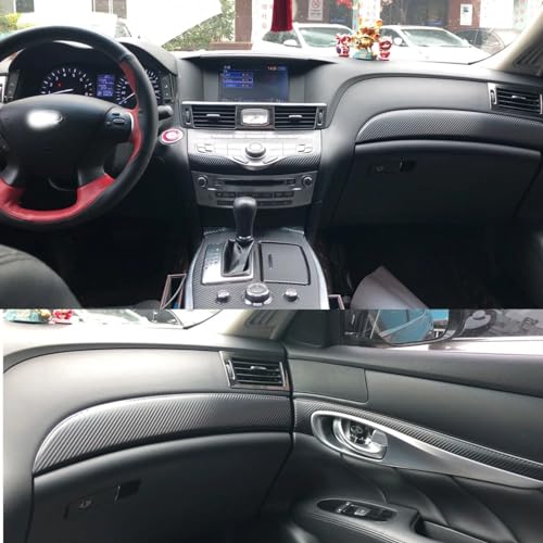 Autocollant fibre de carbone Infiniti Q70 M37 M25 look intérieur chic - 6
