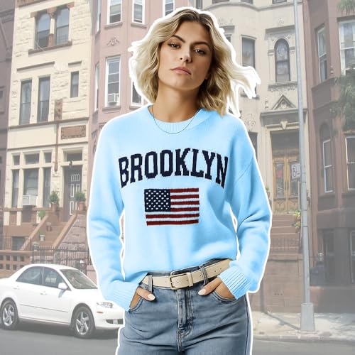 Noni Custom Sweaters American Flag Long Sleeve Crew Neck Knitted Casual Pullover Sweater Personalized Sweaters Shirt4
