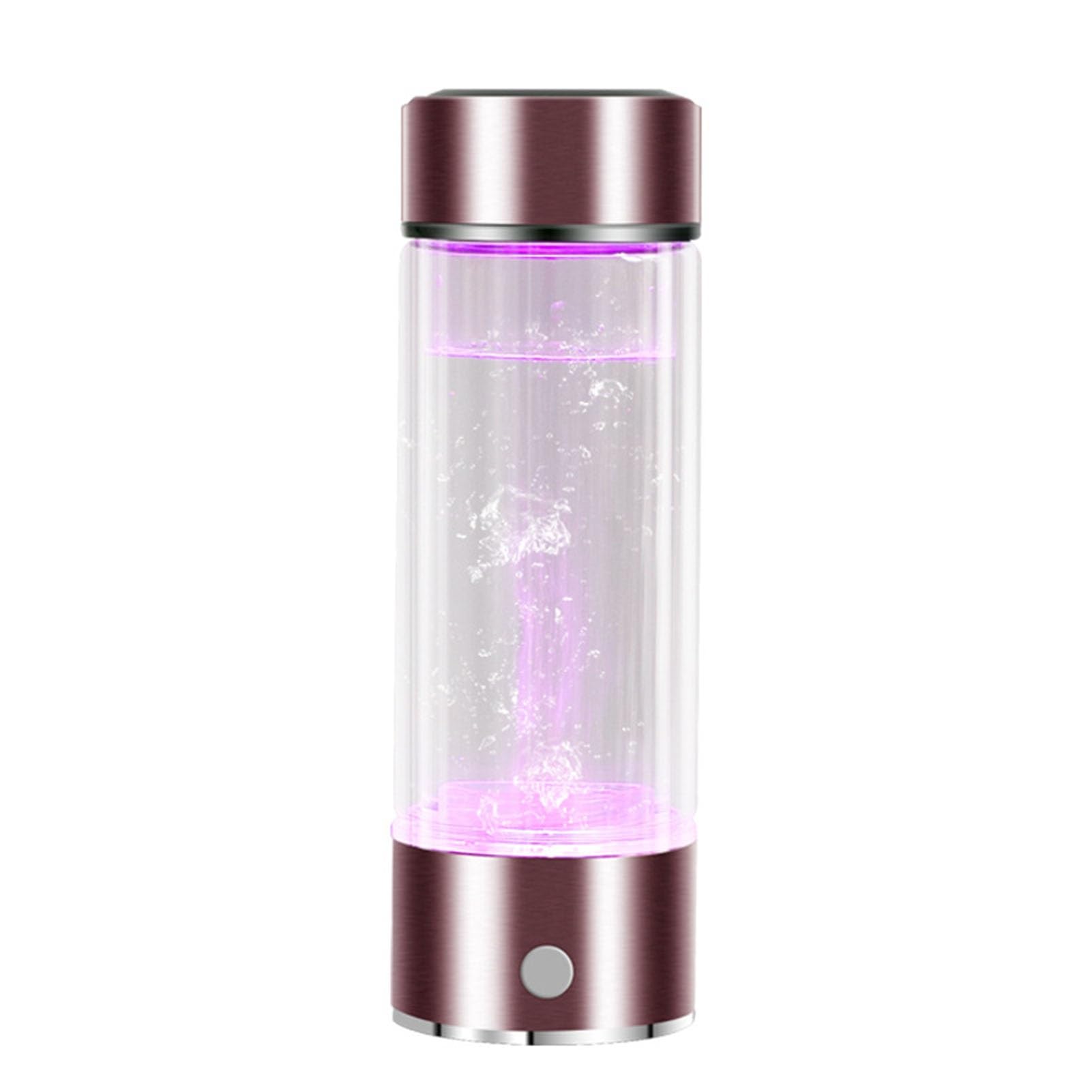 PAHION Generador De Agua De Hidrógeno 3-en-1 Botella De Agua De Hidrógeno Molecular Portátil Copa De Salud De Vidrio De Agua Rico En Hidrógeno Contenido De Hidrógeno A 1300-1600 PPB 400 Ml
