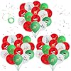 Merry Christmas Ballonnen, Kerst Ballonnen, Decoraties 50 Stks 12 Inch Bedrukte Ballonnen Rode en Groene Ballonnen voor…