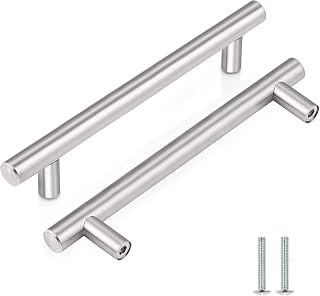 2 Pack Kitchen Cupboard Handles Stainless Steel Kitchen Door Handles Brushed Cabinet Handles Wardrobe Handles Drawer Handles (Hole Centre 96mm)