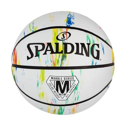Spalding Marble Series Multi-Color Outdoor Basketball 29.5"