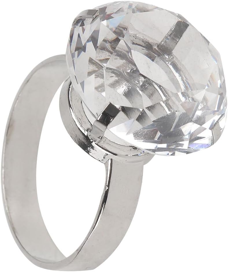 Simulated Wedding Ring Prop Large Engagement Ring Decoration for Anniversary Party Photo Booth Lightweight Wedding and Proposal Accessory