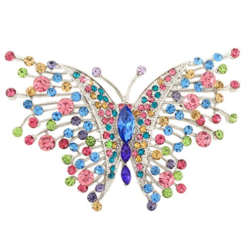 Broche papillon cristal autrichien, le cadeau idéal pour femme