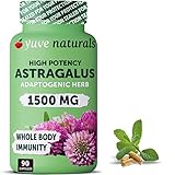 Yuve Astragalus Root 1500 mg Supplement - 90 Capsules