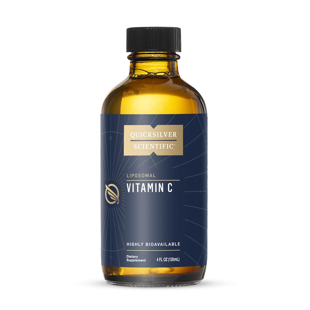 Quicksilver Scientific Vitamin C liposomal 1000mg – liposomales Vitamin C Tropfen, flüssige Formel, vegan, glutenfrei, ohne Zusatzstoffe, 120ml