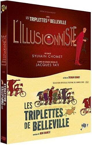 Películas de animación DVD L'Illusionniste y Les Triplettes de Belleville edición Francia