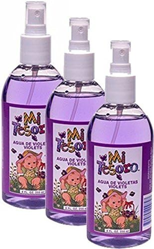 Agua de Violeta Spray 8 oz bottle. Pack of 3