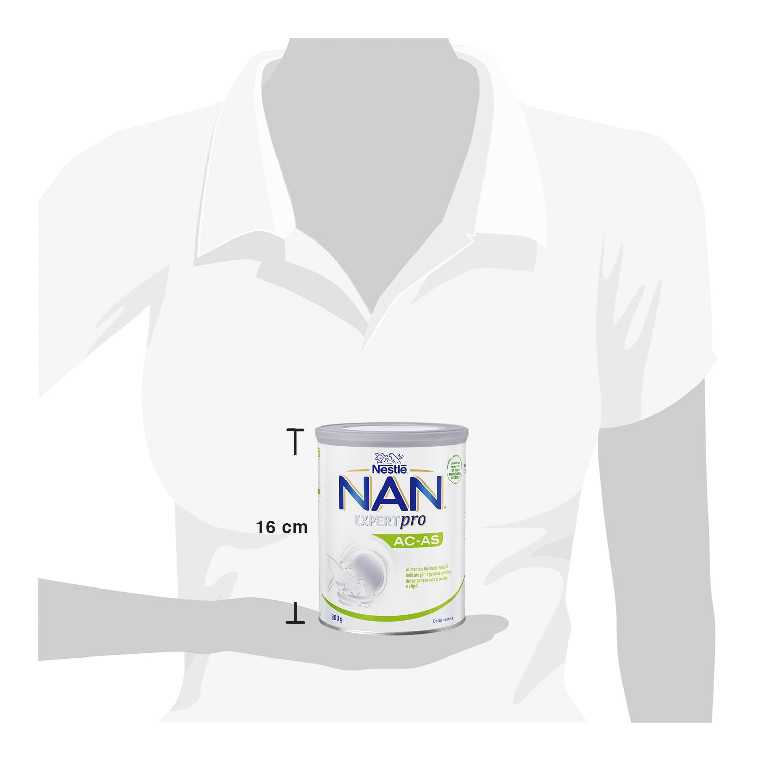 NESTLÉ NAN EXPERT Pro AC-AS Alimento a Fini Medici speciali Polvere, Latta 800g
