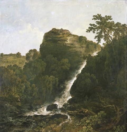 Impresión de pintura famosa Lyd Waterfall Tavistock sobre lienzo ZHAOSHAN