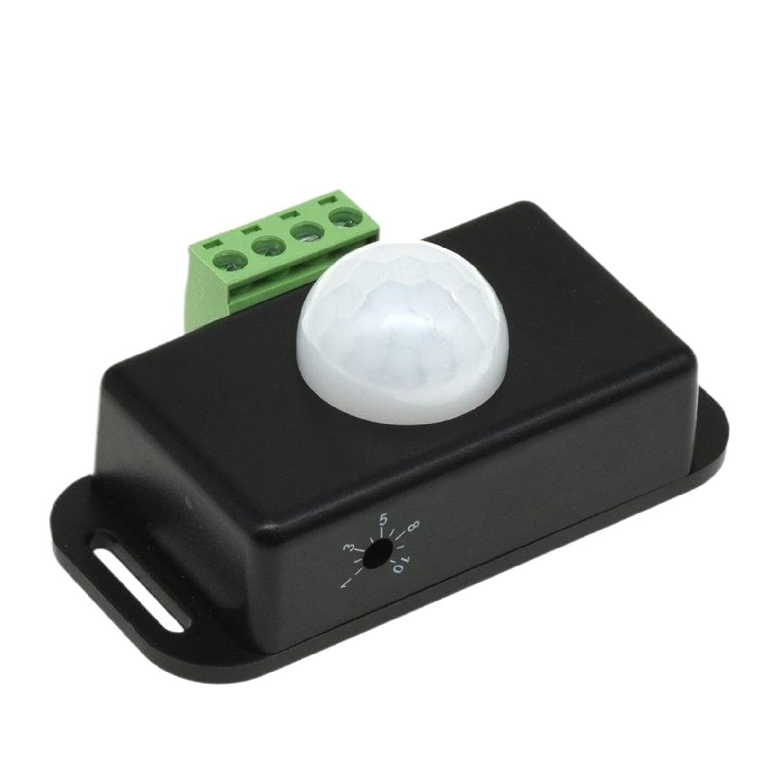 Interruptor de sensor de movimiento PIR automático ajustable de 12 V a 24 V y 6 A con detector infrarrojo IR, módulo de interruptor de luz for tira de luces LED.