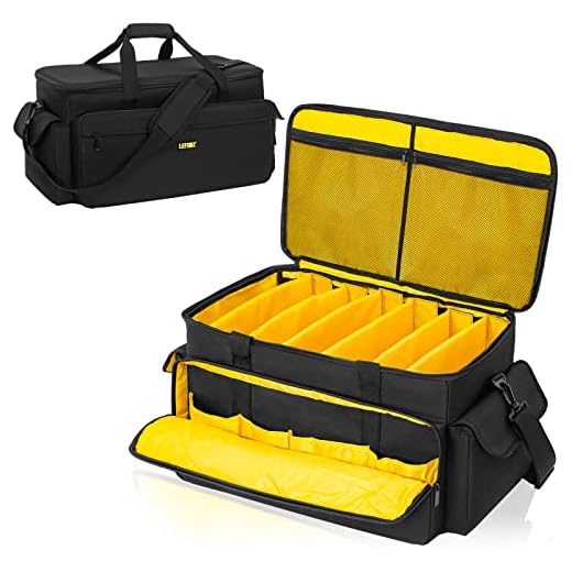 LEFOR·Z Large DJ Equipment Organizer Bag