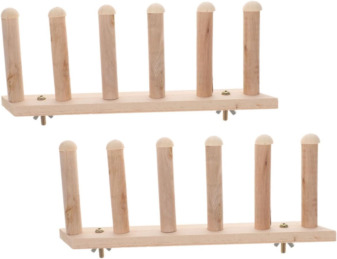 Toyvian 2pcs Wooden Cat Wall Stairway Step Indoor Climbing Ladder for Cats Sturdy and Smooth for Healthy Climbing and Resting