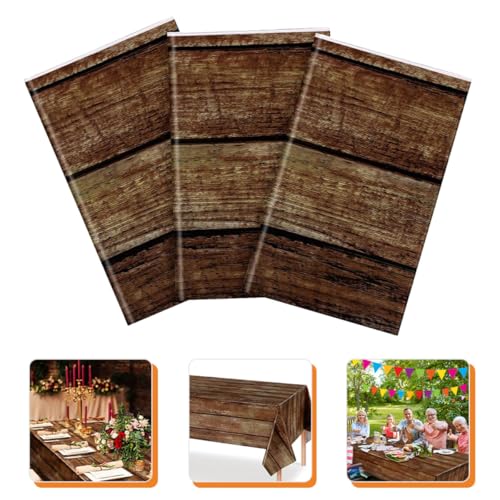 Nappe de fête western plastique durable chemin de table rustique anniversaire