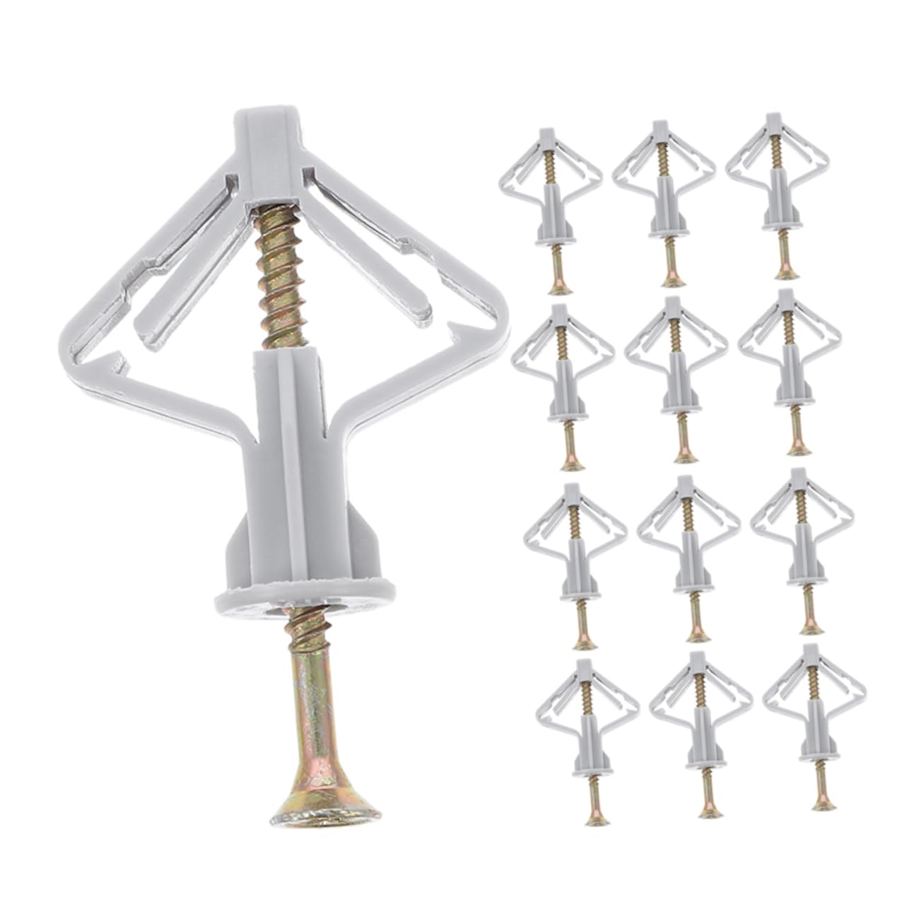 Cabilock 50 Pack Butterfly Screws for Drywall Heavy Duty Drywall Anchors Set with Plasterboard Plugs for Hanging