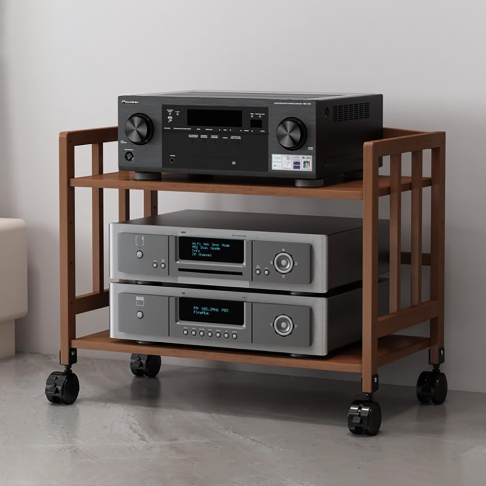 Hifi Regał AV Regulowany stojak na media stereofoniczne narożna szafka pod telewizor półka audiowizualna Wieża Miejsce do przechowywania konsoli do gier Regał CD/DVD Oszczędność miejsca rozrywka (22