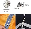 Meet-shop Boutons de broche, boutons de broche de sécurité 40 pièces femmes chemise boutons de broche couvrir bouton broche pour sacs sacs à dos vestes chapeau vêtements #3