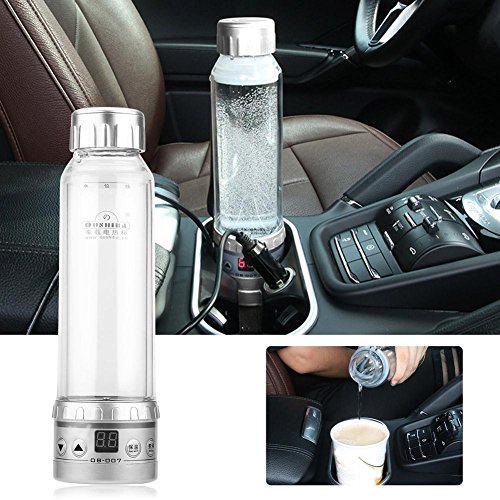 Tetera eléctrica para auto 280ml 12V plata miniatura 7