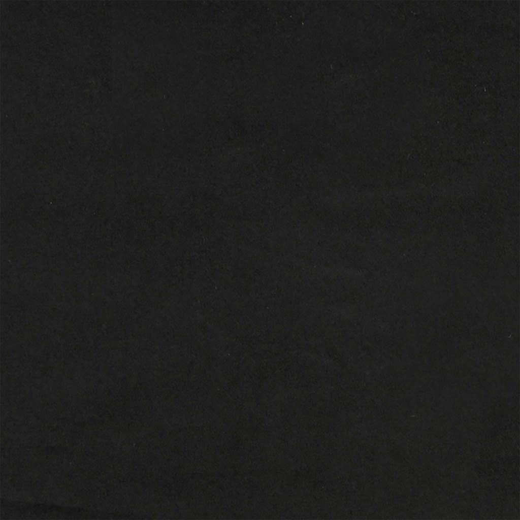 Rückenkissen Schwarz Samt 120 x 24 x 50 cm mit Polyesterfüllung ergonomisch abnehmbar rutschfest für Büro Sofa Bett Reisekissen vielseitig und weich stützend atmungsaktiv