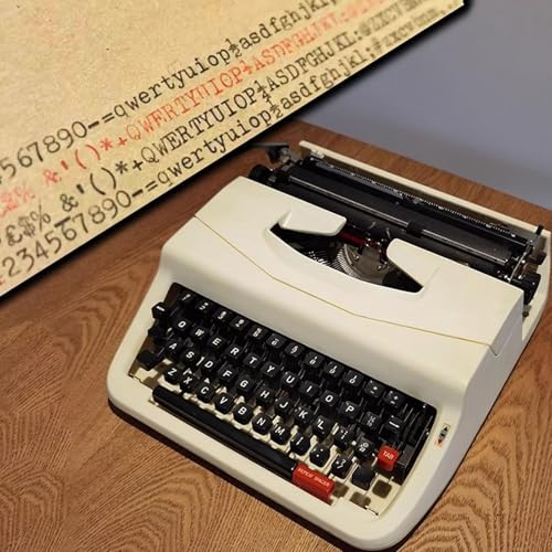 Ręczna maszyna do pisania, przenośna maszyna do pisania w stylu vintage do nostalgicznego pisania, prezenty literackie dla pisarzy, łatwa w użyciu, tradycyjny design