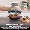 Ninja CRISPi Freidora de aire portátil, 3,8 l, 4 en 1, freír con aire, asar, mantener caliente y gratinar, incluye 2 recipientes de vidrio extraíbles y tapas, piedra dorada, FN101EUSTGD #5