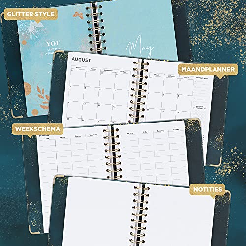 Kokonote® Premium Agenda 2021 2022 Glitter - Weekagenda 17 Maanden 2021 2022 - Image 4