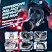High Efficiency PAPR Respirator System: Powered Air Purifying Respirators Portable Supplied Air Respirator with 3Pcs 40mm Gas Mask Filters Large Air Volume for Paint Welding Gas Spray Chemical