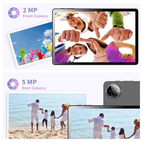 Image of Veidoo 10.1-Inch Tablet, 8 GB RAM 64GB ROM（Included 4GB Virtual Memory 1TB Expandable, Android 14 Tablets with Octa-Core Processor, WiFi 6, IPS HD Touchscreen, Dual Camera, Bluetooth 5.0, GPS