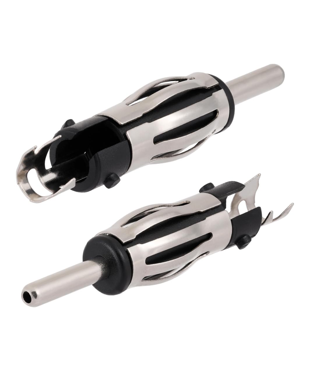 Vecys 3 Pezzi Connettore DIN Autoradio Maschio FM AM Antenna Universale per Auto Spina DIN Connettore in Rame per Cavo Coassiale di Estensione RG174