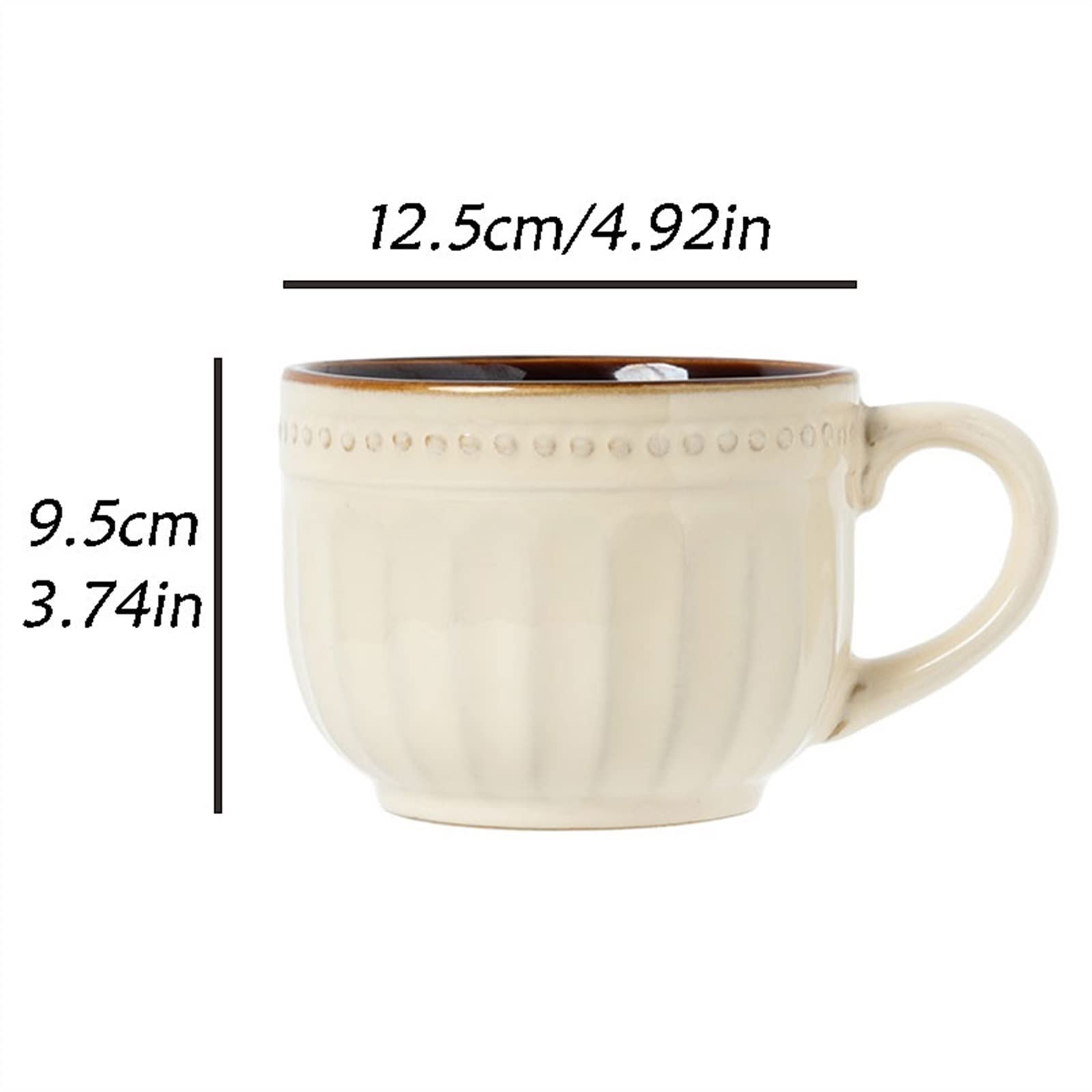 Reise-Kaffeetasse 700 ml Frühstückstasse mit großer Kapazität, Mikrowelle, Keramikbecher, Haushaltsmüsli, Milchbecher, Müslischale Kaffeebecher