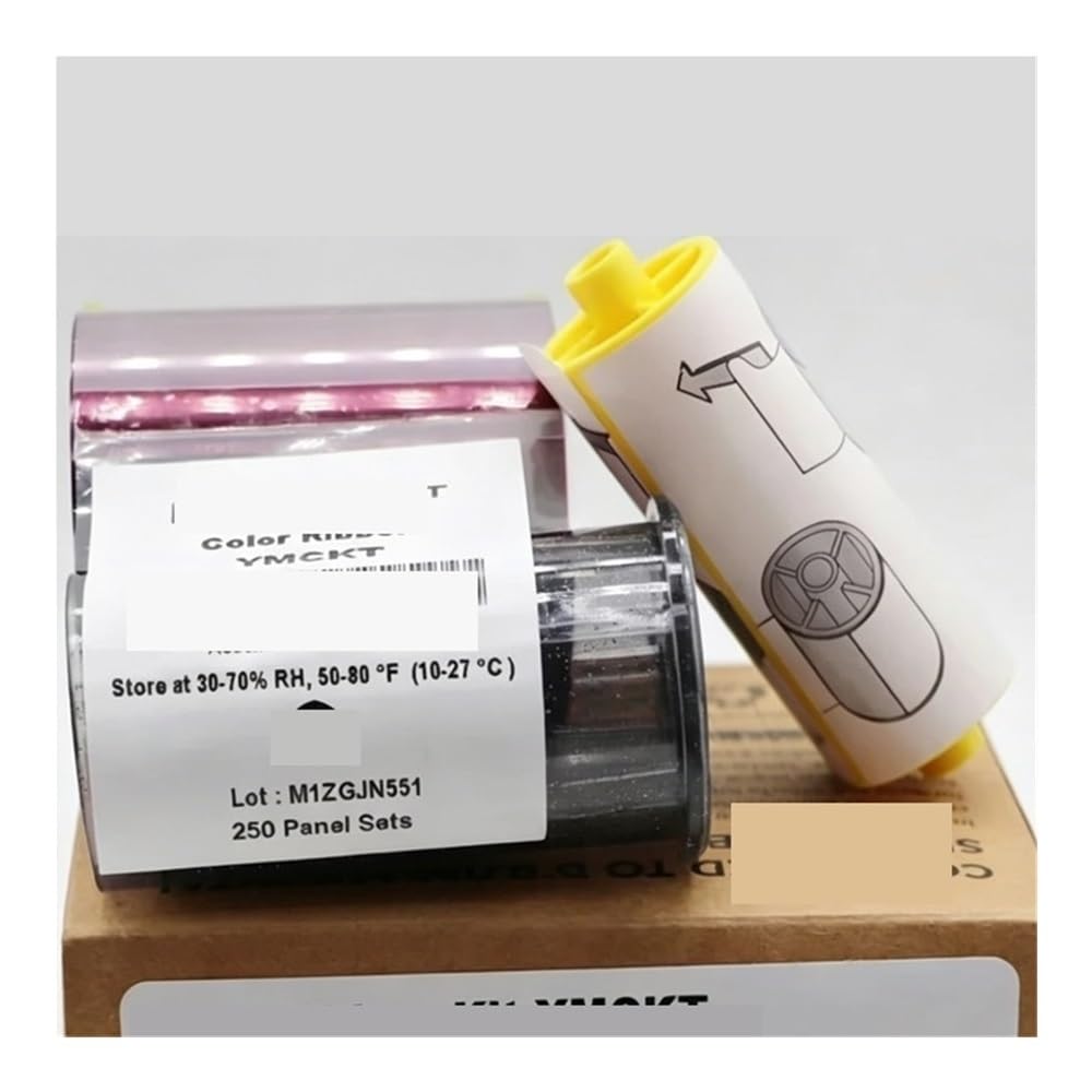 Farbband-Set for Kartendrucker YMCKT 525100-004-s100, passend for Drucker der Serie Entrust Sigma DS1, DS2, DS3(525100-001-s100)