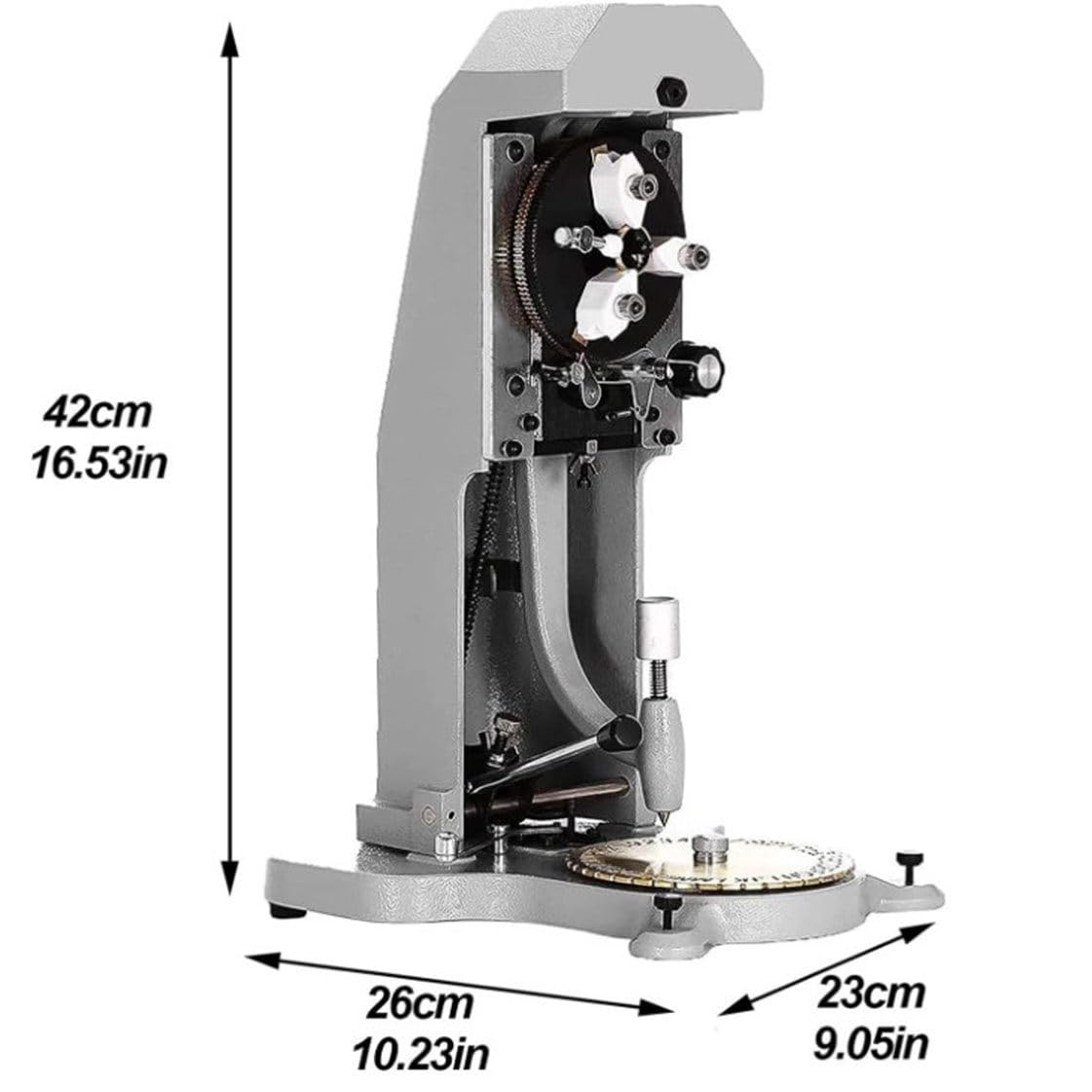 Máquina de grabado eléctrica Grabador de joyería, Grabador de anillo de doble cara Estampador 1,5 mm-2,0 mm Máquina grabadora de anillo de bloque de letras de caracteres
