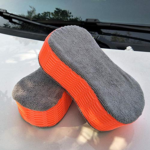 Preisvergleich Produktbild Cleaning sponge car cleaning sponge car wash sponge block high density water absorption car cleaning sponge 2pcs@Orange