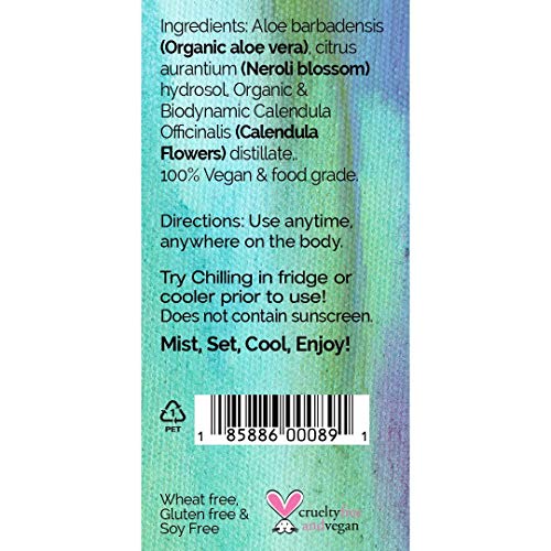 Bodyceuticals Aloe Skin Soothing Spray For Face & Body | Bioactive Calendula Water |Hyderating | Suitable For All Skin Types |Non-GMO | Vegan | Wheat-Free, Gluten-Free, Soy-Free | 2oz
