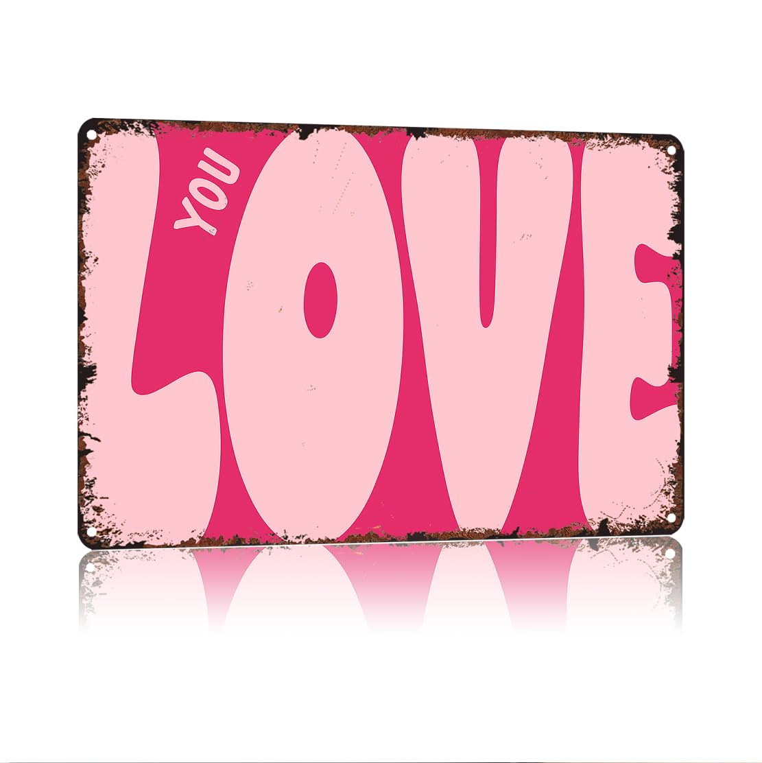 peiyeety Love You Funny 8x12 Inch Aluminum Vintage Metal Tin Signs-For Living Room Kitchen Bedroom Patio Porch Men'S Nest Wall Decor