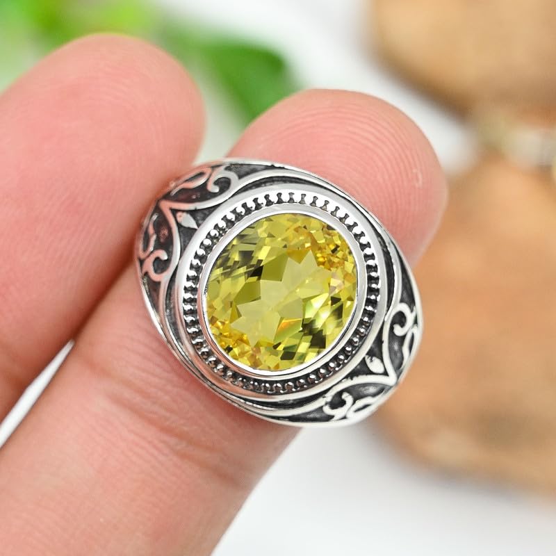 Anillo de chapado en plata hombres y mujeres hecho a mano Ideal regalar Modelo Todos los tamaños joyería Hecho a mano JSR-1221AA