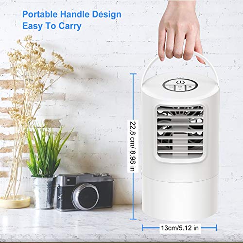 Mini Airconditioner Kleine Mobiele Airconditioners, 4 in 1 Persoonlijke Luchtkoeler, Luchtbevochtiger… - Image 7