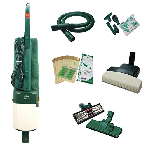 Aspirapolvere Vk122 Rigenerato Spazzola con Ruote Scegli la Composizione (Vk122+Battitappeto+Tubo)