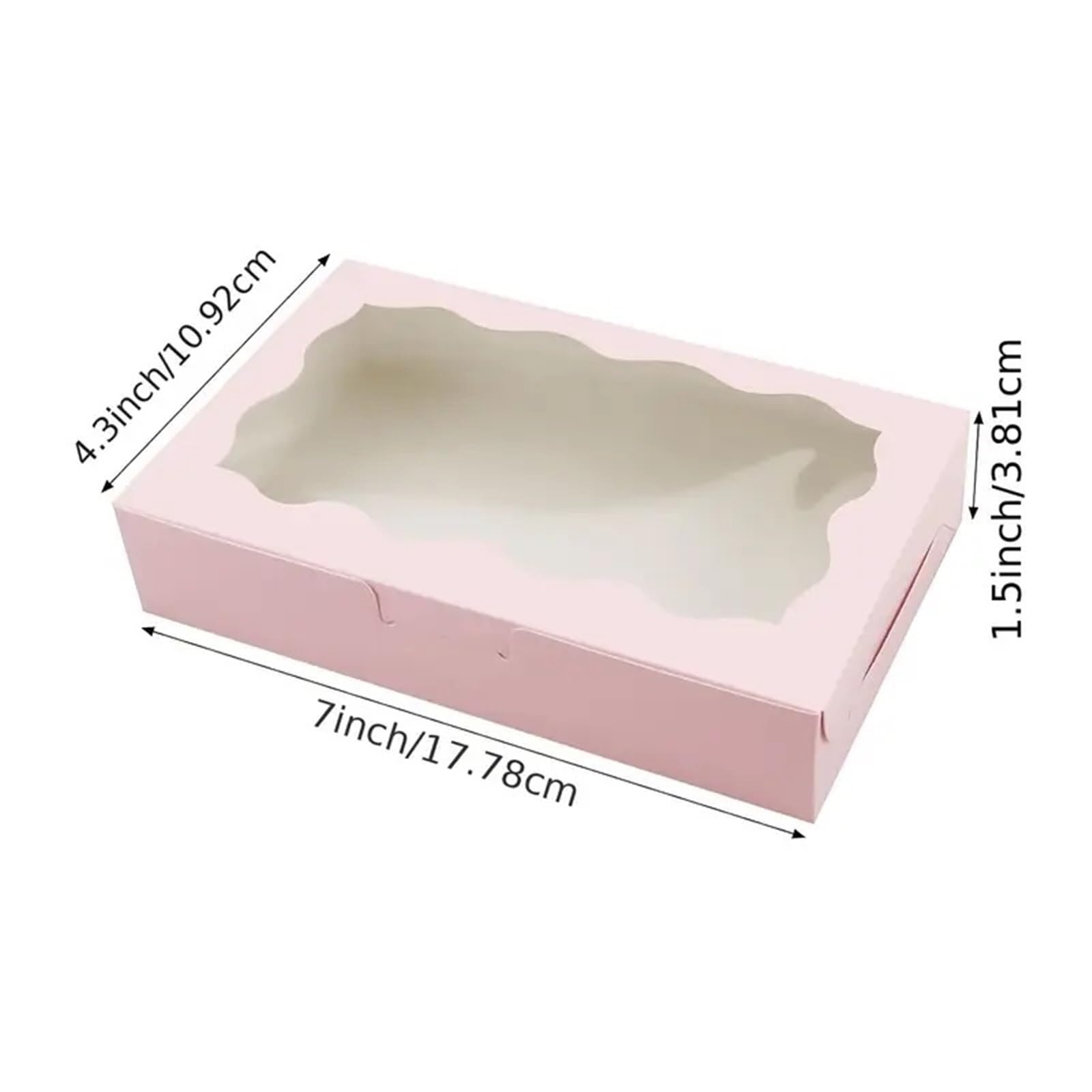 Scatola Regalo Confezione regalo in carta da 10/30/50 pezzi con vetrina | Adatto for matrimoni, compleanni, vacanze, festa della mamma e altre occasioni(Brown,50pcs)