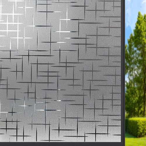 Pellicola Privacy per Finestre e Vetri 55 x 130 cm Autoadesive Anti-Uv, Statica, Privacy Pellicola Opaca per Vetri Finestre per Camere da Letto, Cucine, Soggiorni, Doji