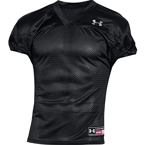Men's Under Armour Football Practice Jersey Black/Steel Size Large