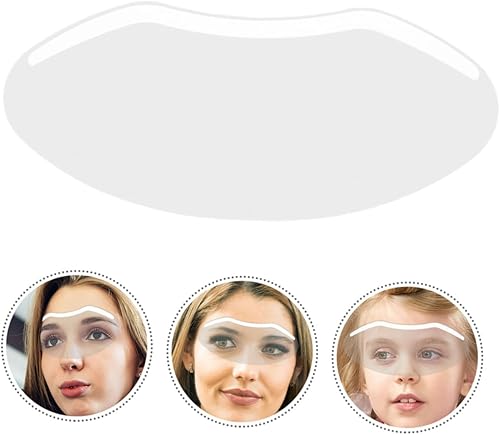 Miniatura 3 de 30 protectores faciales de peluquería para uso en salones, máscaras faciales adhesivas para corte de pelo y teñido de cabello para protección de