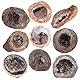 Nupuyai Achat Geode Stein Kristall Cluster Druse Rohstein Mineralstein Heilstein Feng Shui Naturstein Achat Dekoration für Haus Garten, klein