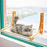 [Amélioré, robust et large] : notr hamac d fenêtr pour chat peut supporter 45 livres ! Nous avons repensé les ventouses et les ventouses en spiral à trois couches renforcent la capacité d charge, rendant l hamac pour chat plus solid et plus sûr. C'est un véritabl sièg d fenêtr pour chat pour les grands chats !