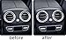 YUWATON Compatible with Mercedes Benz Bling Accessories W205 C300 W213 E class GLC 300 Rear AC Vent Cover Car Bling Decals for women