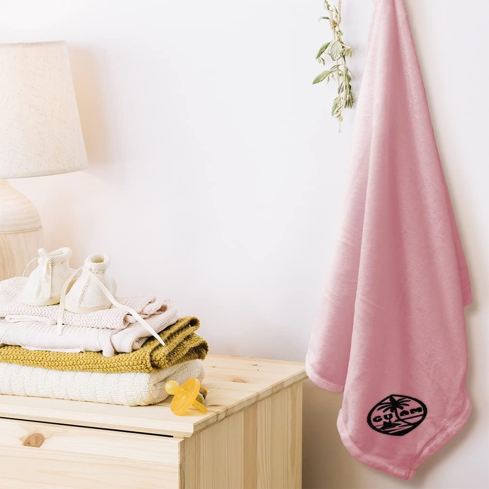 Custom Embroidery Nursery Bedding Baby Blankets for Boys & Girls Seal of Guam